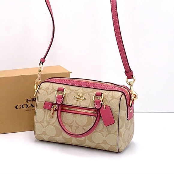 Coach C9947 Mini Rowan Crossbody
In Signature Canvas In Gold/Light
Khaki Rouge - Picture 15 of 16